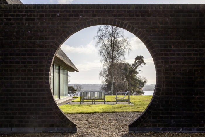 View through the circular Moorgate entrance