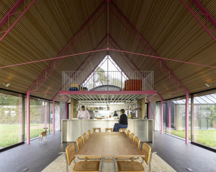 Amir and Abigail inside the Living block