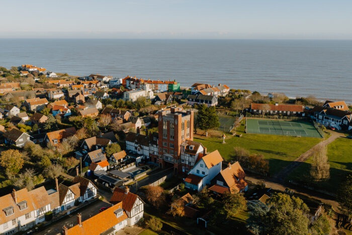 Aerial shot of Thorpeness