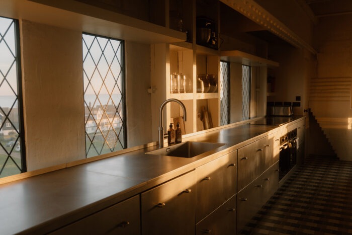 The kitchen at Thorpeness water tower