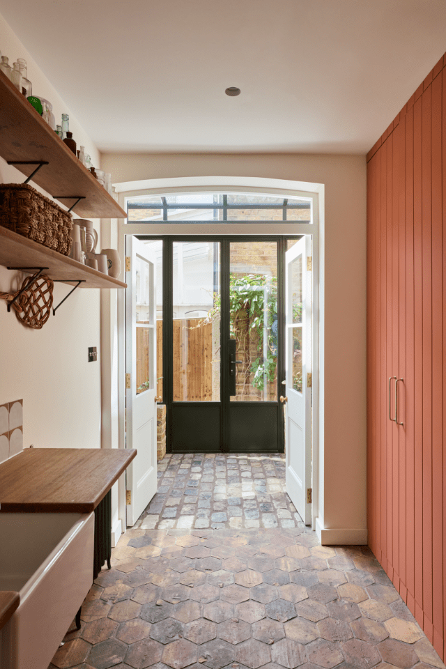utility room in Victorian renovated home in East London