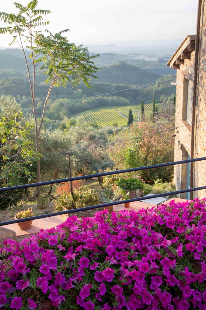 View of the Tuscan hills
