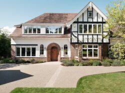 Front exterior of an arts and crafts home