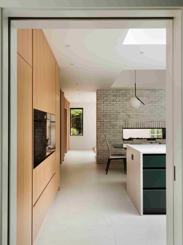 open plan kitchen, dining and sitting room