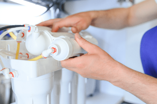 manually checking water pressure at home