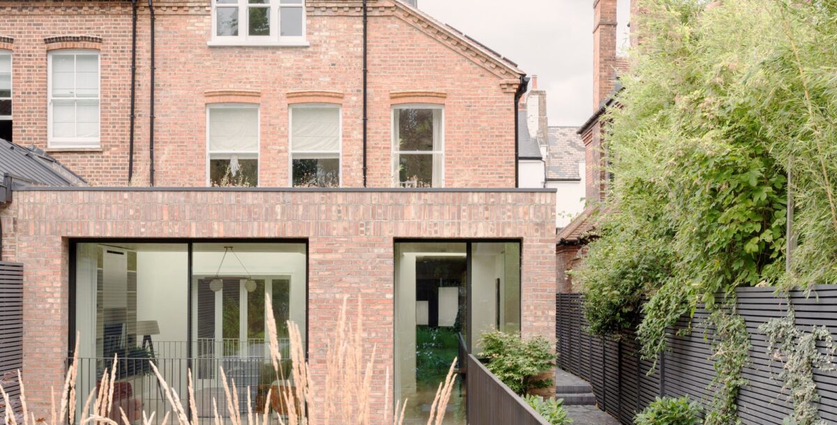 Rear of extended home
