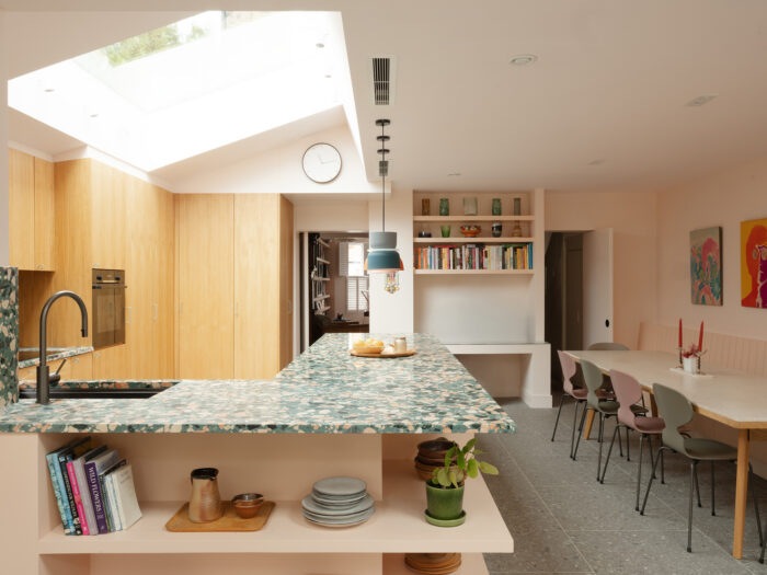 The colourful kitchen diner